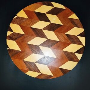 Black Walnut/Maple Lazy Susan